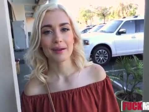 Anastasia Knight In Blonde Braceface Fucks Outdoors